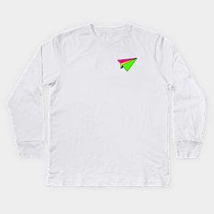 Color paper airplane Kids Long Sleeve T-Shirt